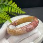 Fossilized Coral Bangle 60MM Porcelain Luster Celestial Eye Lemon Blossom Phoenix Tail