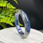 Lepidolite Kyanite Bangle 57MM Flash Icy Translucent Blue