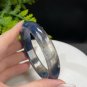 Lepidolite Kyanite Bangle 57MM Flash Icy Translucent Blue