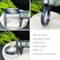 Lepidolite Kyanite Bangle 57MM Flash Icy Translucent Blue
