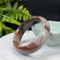 Silicified Jade Bangle 52MM Porcelain Luster Crystallization Multicolored