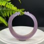 Madagascar Purple Agate Open Bangle 60MM High Icy Transparent Hand Carved Cat's Paw Crown Style