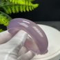Madagascar Purple Agate Open Bangle 60MM High Icy Transparent Hand Carved Cat's Paw Crown Style