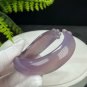 Madagascar Purple Agate Open Bangle 60MM High Icy Transparent Hand Carved Cat's Paw Crown Style