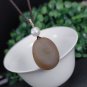 Yanyuan Agate Oval Pendant Necklace Matte Pink Green Hand Carved Peony &ccedil;��&aelig;&ordm;�&ccedil;��&ccedil;��