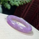 Rare Spodumene Bangle 50MM Icy Starlight Cat's Eye Lavender Purple