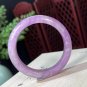 Rare Spodumene Bangle 50MM Icy Starlight Cat's Eye Lavender Purple