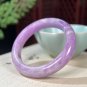 Rare Spodumene Bangle 50MM Icy Starlight Cat's Eye Lavender Purple