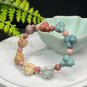 Alxa Agate Bracelet Porcelain Luster Multi-color Jadify Carved Heart-shaped Radish Cute Bunny