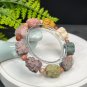 Alxa Agate Bracelet Matte Multi-color Jadeification Carved Nine Tailed Fox