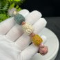 Alxa Agate Bracelet Matte Multi-color Jadeification Carved Nine Tailed Fox
