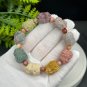 Alxa Agate Bracelet Matte Multi-color Jadeification Carved Nine Tailed Fox