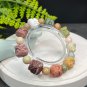 Alxa Agate Bracelet Porcelain Luster Multi-color Jadeification Carved Lion Dance Heads