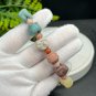 Alxa Agate Bracelet Matte Multi-color Jadeification Carved Cute Sleeping Bunny Wearing Headphone