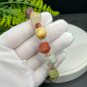 Alxa Agate Bracelet Matte Multi-color Jadeification Carved Cute Sleeping Bunny Wearing Headphone