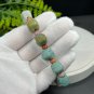 Alxa Agate Bracelet Matte Multi-color Jadeification Carved Cute Sleeping Bunny Wearing Headphone