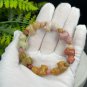 Alxa Agate Bracelet Porcelain Luster Multi-color Jadeification Carved Alpaca