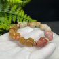 Alxa Agate Bracelet Porcelain Luster Multi-color Jadeification Carved Alpaca