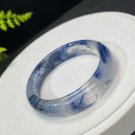 Kyanite Bangle 53MM Flash Icy Translucent Blue