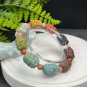 Alxa Agate Bracelet Matte Multi-color Carved Elephant Deity