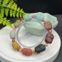 Alxa Agate Bracelet Matte Multi-color Carved Elephant Deity