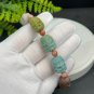 Alxa Agate Bracelet Matte Multi-color Carved Elephant Deity
