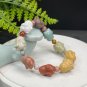 Alxa Agate Bracelet Porcelain Luster Multi-color Jadeification Carved Cute Flying Bunny