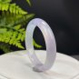 Gradient Purple Agate Bangle 55MM Icy Translucent Floating Flower