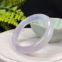 Gradient Purple Agate Bangle 55MM Icy Translucent Floating Flower