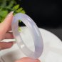 Gradient Purple Agate Bangle 55MM Icy Translucent Floating Flower