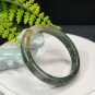 Yellow Green Phantom Quartz Bangle 55MM Icy Translucent Multi-inclusions Ghost Crystal