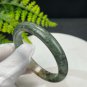 Yellow Green Phantom Quartz Bangle 55MM Icy Translucent Multi-inclusions Ghost Crystal