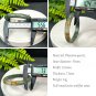 Yellow Green Phantom Quartz Bangle 55MM Icy Translucent Multi-inclusions Ghost Crystal