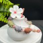 Alxa Agate Bracelet Matte Multi-color Carved Cute Piggy Astronauts