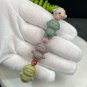 Alxa Agate Bracelet Matte Multi-color Carved Cute Piggy Astronauts