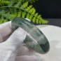Phantom Quartz Bangle 54MM Icy Translucent Matte Green Multi-inclusions Ghost Crystal