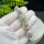 Alxa Agate Beaded Bracelet 10mm Porcelain Luster Multi-color Carved Lion Dance Head