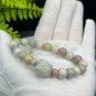 Alxa Agate Beaded Bracelet 10mm Porcelain Luster Multi-color Carved Lion Dance Head
