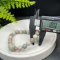 Alxa Agate Beaded Bracelet 10mm Porcelain Luster Multi-color Carved Lion Dance Head