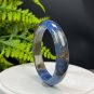 Lepidolite Kyanite Bangle 63+MM Flash Icy Translucent Blue
