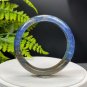 Lepidolite Kyanite Bangle 63+MM Flash Icy Translucent Blue