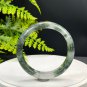 Green Phantom Quartz Bangle 57+MM Icy Translucent Multi-inclusions Ghost Crystal