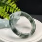 Green Phantom Quartz Bangle 57+MM Icy Translucent Multi-inclusions Ghost Crystal