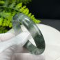 Green Phantom Quartz Bangle 57+MM Icy Translucent Multi-inclusions Ghost Crystal