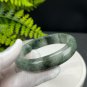 Green Phantom Quartz Bangle 57+MM Icy Translucent Multi-inclusions Ghost Crystal