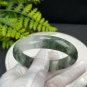 Green Phantom Quartz Bangle 57+MM Icy Translucent Multi-inclusions Ghost Crystal