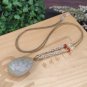 Yanyuan Agate Teardrop Pendant Matte Gradient Cyan White Hand Carved Carp & Peony &ccedil;��&aelig;&ordm;�&ccedil;��&ccedil;��