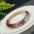 Landscape Agate Bangle 60MM Icy Translucent Crystallization Celestial Eye Abstract Snake Pattern