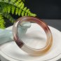 Landscape Agate Bangle 60MM Icy Translucent Crystallization Celestial Eye Abstract Snake Pattern