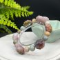 Yanyuan Agate Bracelet Matte Colorful Hand Carved Mermaid Lotus with Alashan Agate Beads
